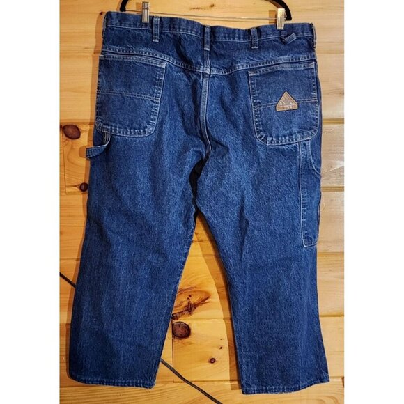 Bulwark FR Mens Jeans Size 42W Dark Wash Flame Resistant 100% Cotton Read - Picture 4 of 16